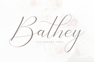 Bathey Font: A Modern Calligraphy Typeface for Editorial Design