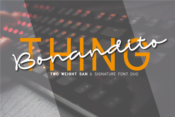 Bonandito Thing Duo Font Review for Boutique Branding