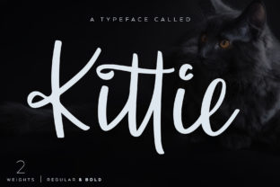 Kittie Font: A Smooth Script Typeface for Crafters