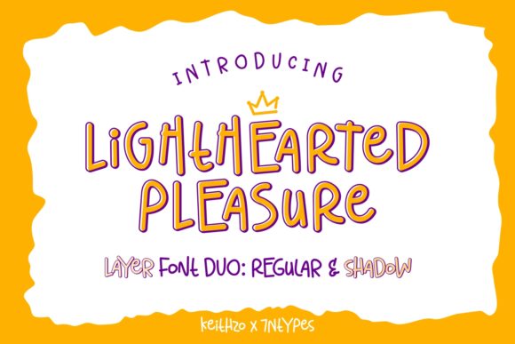 Lighthearted Pleasure Font for Handmade Crafts