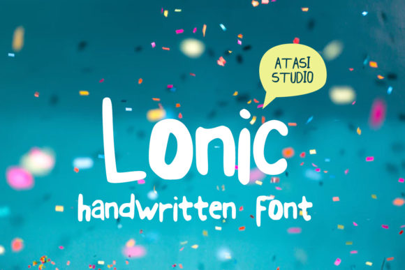Lonic Font: Playful Handwritten Style for Crafters
