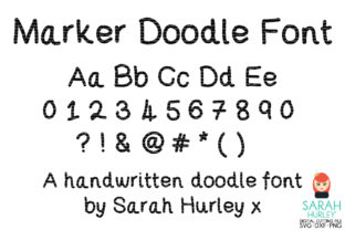 Marker Doodle Font: Playful Typography for Crafters