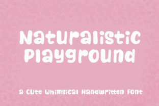 Naturalistic Playground Font for Handmade Products