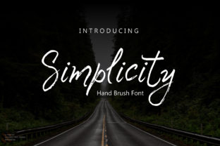 Simplicity Font: A Readable Brush Typeface for Web Design