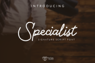 Specialist Font: Elegant Script for Editorial Design