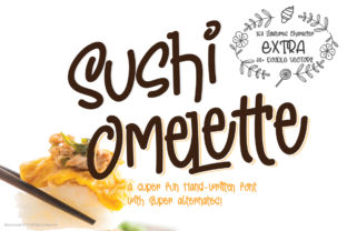 Sushi Omelette Font: Playful Editorial Typography