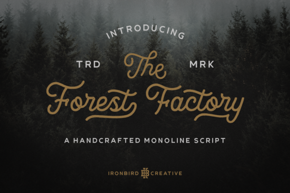 The Forest Factory Font: Vintage Charm for Handmade Labels