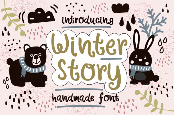 Winter Story Font: Whimsical Typography for Web Design